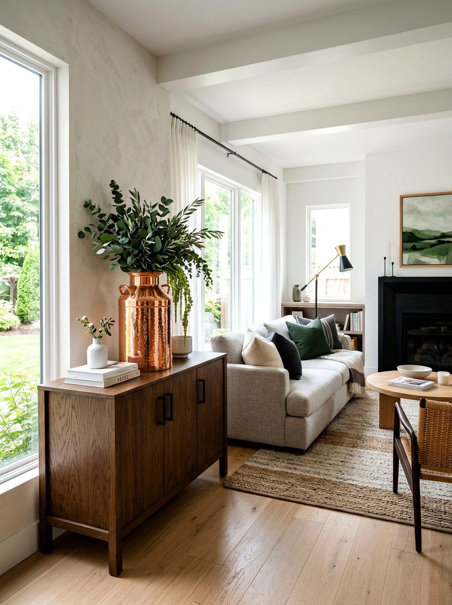 Copper Milk Can For Modern Farmhouse - 25 Spring Milk Can Decor Ideas