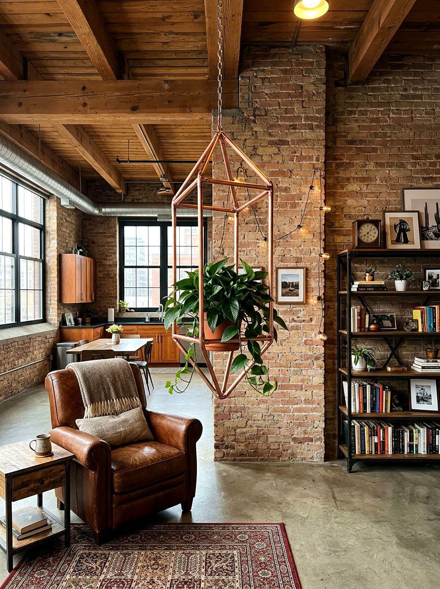 Copper Pipe Plant Hanger - 25 Spring Plant Hanger Ideas