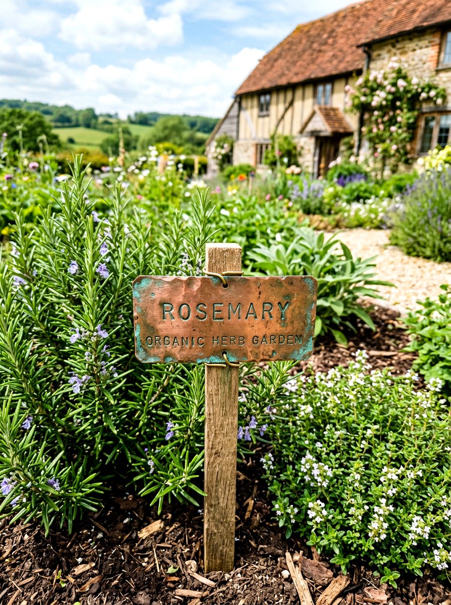 Copper Plant Label - 25 Spring Garden Stake Ideas