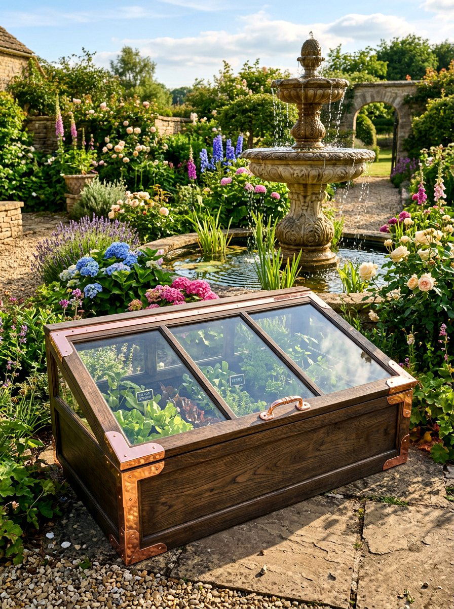 Copper Trim Cold Frame - 25 Spring Cold Frame Decor Ideas