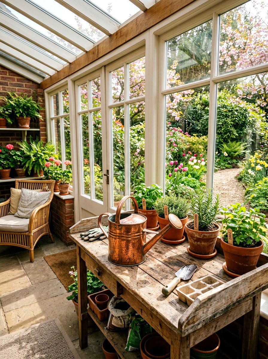 Copper Watering Can - 25 Spring Copper Accent Decor Ideas