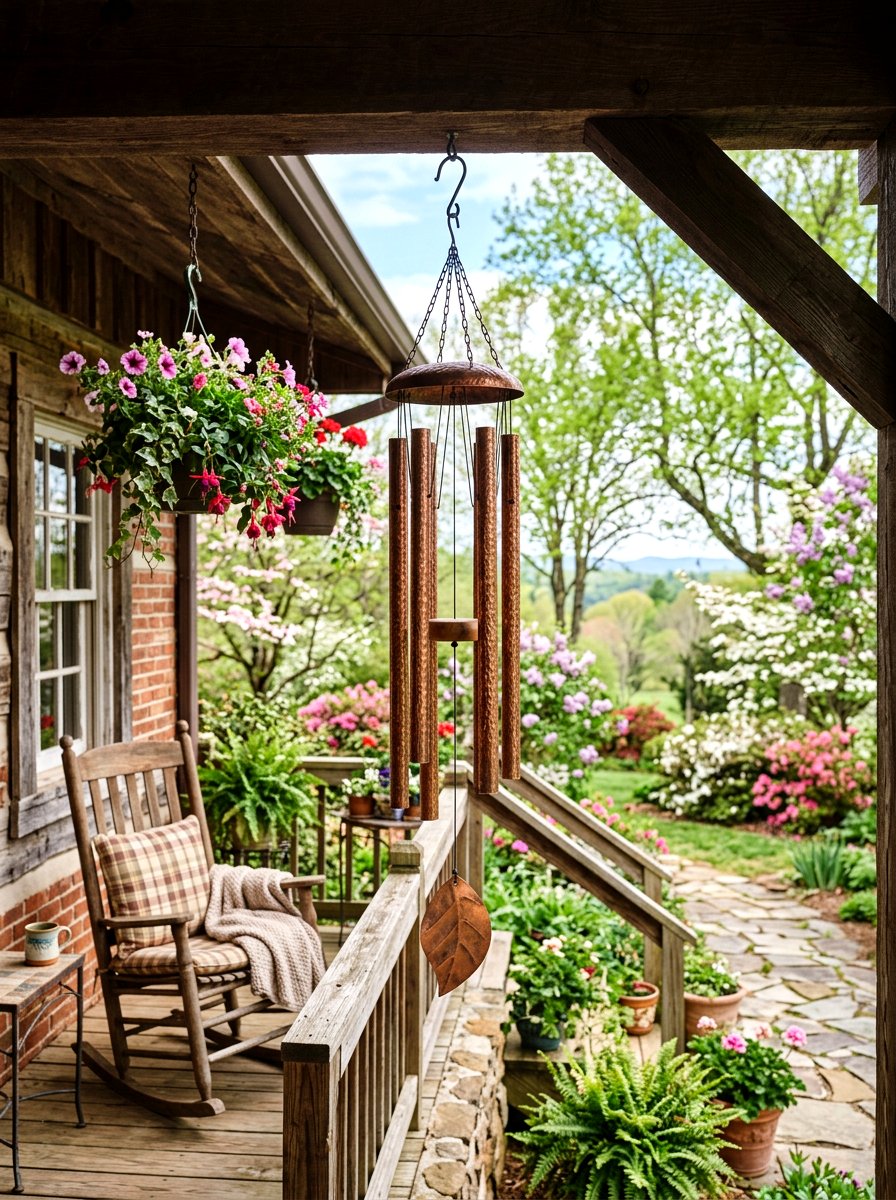 Copper Wind Chimes - 25 Spring Copper Accent Decor Ideas