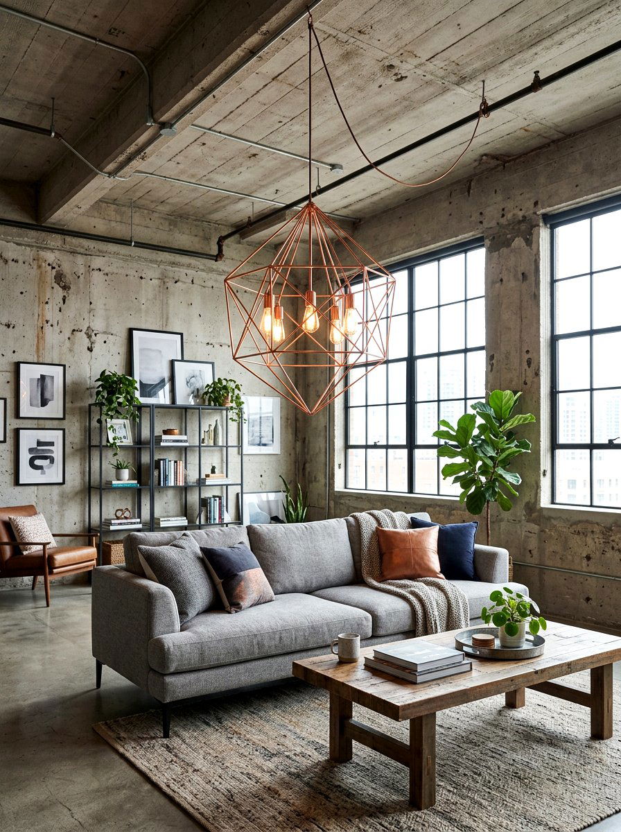 Copper Wire Swag Light - 25 Spring Swag Light Ideas