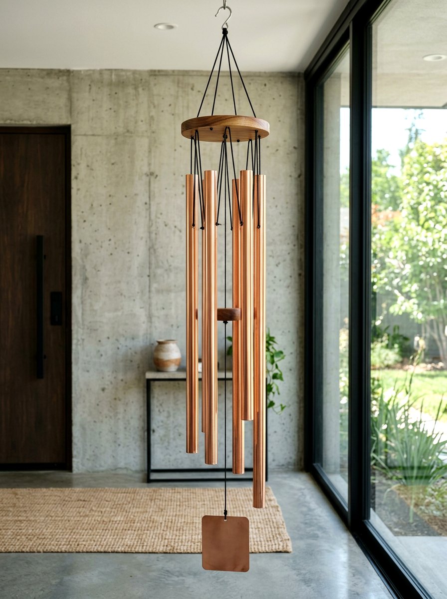 Copper pipe wind chime - 25 Spring DIY Wind Chime Ideas
