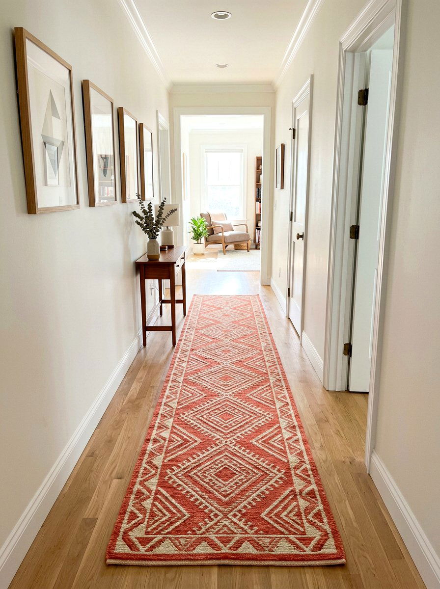 Coral Hallway Runner Rug - 25 Spring Coral Decor Ideas