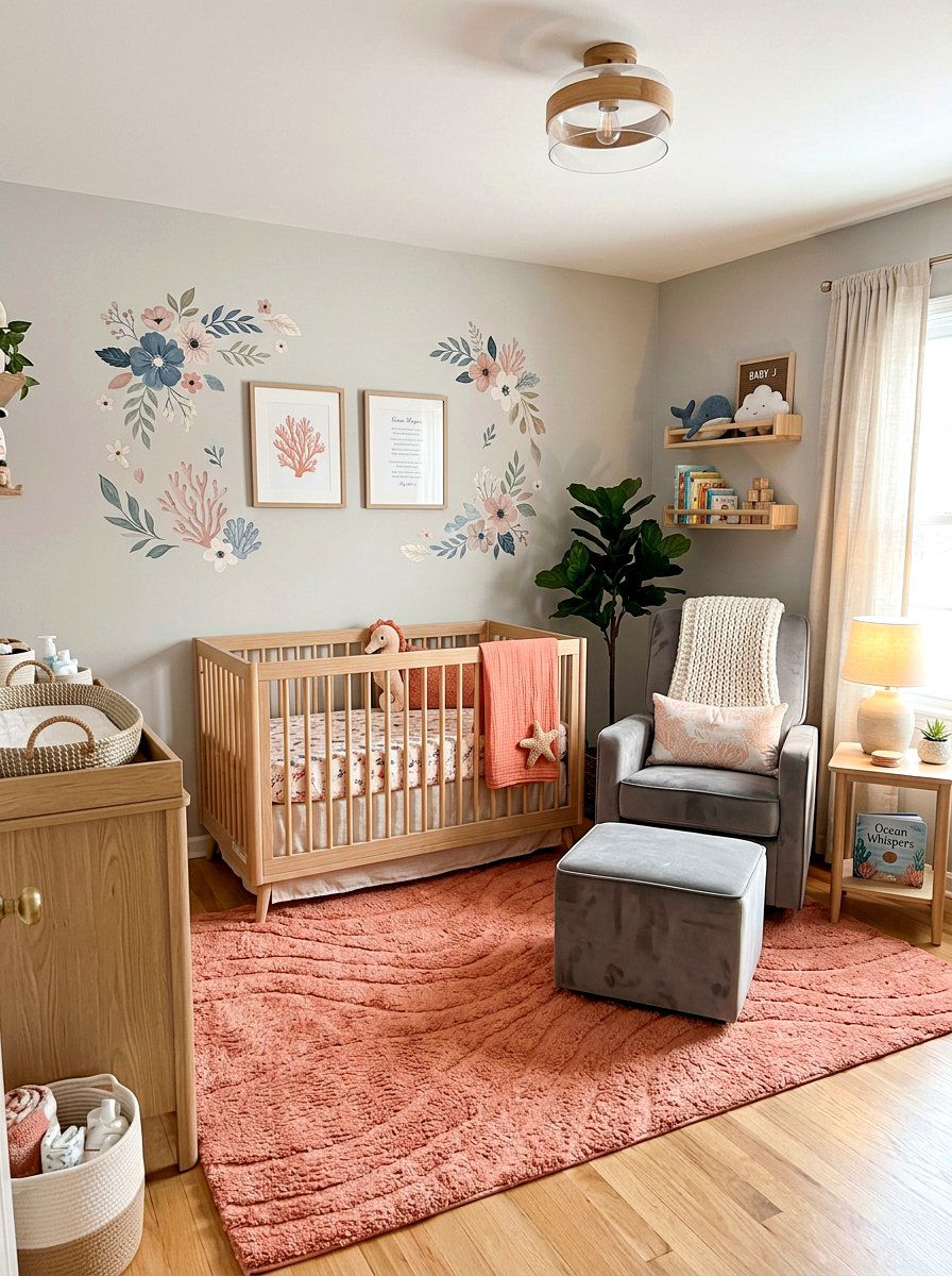 Coral Nursery Theme - 25 Spring Coral Decor Ideas