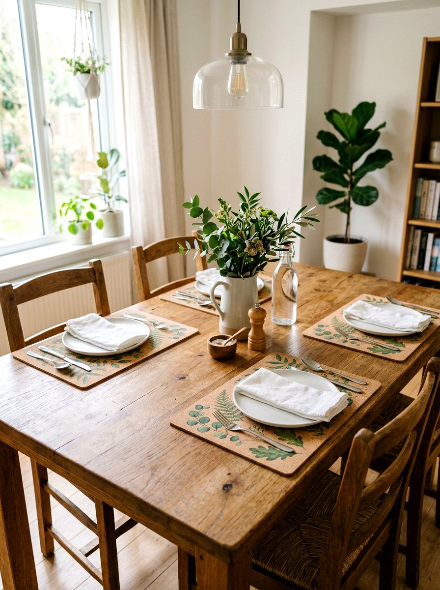 Cork Watercolor Placemats - 25 Spring Watercolor Decor Ideas