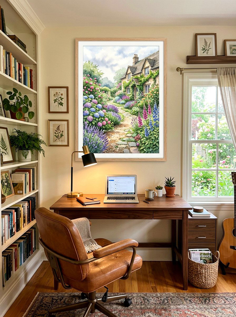 Cottage Garden Path - 25 Spring Watercolor Art Ideas