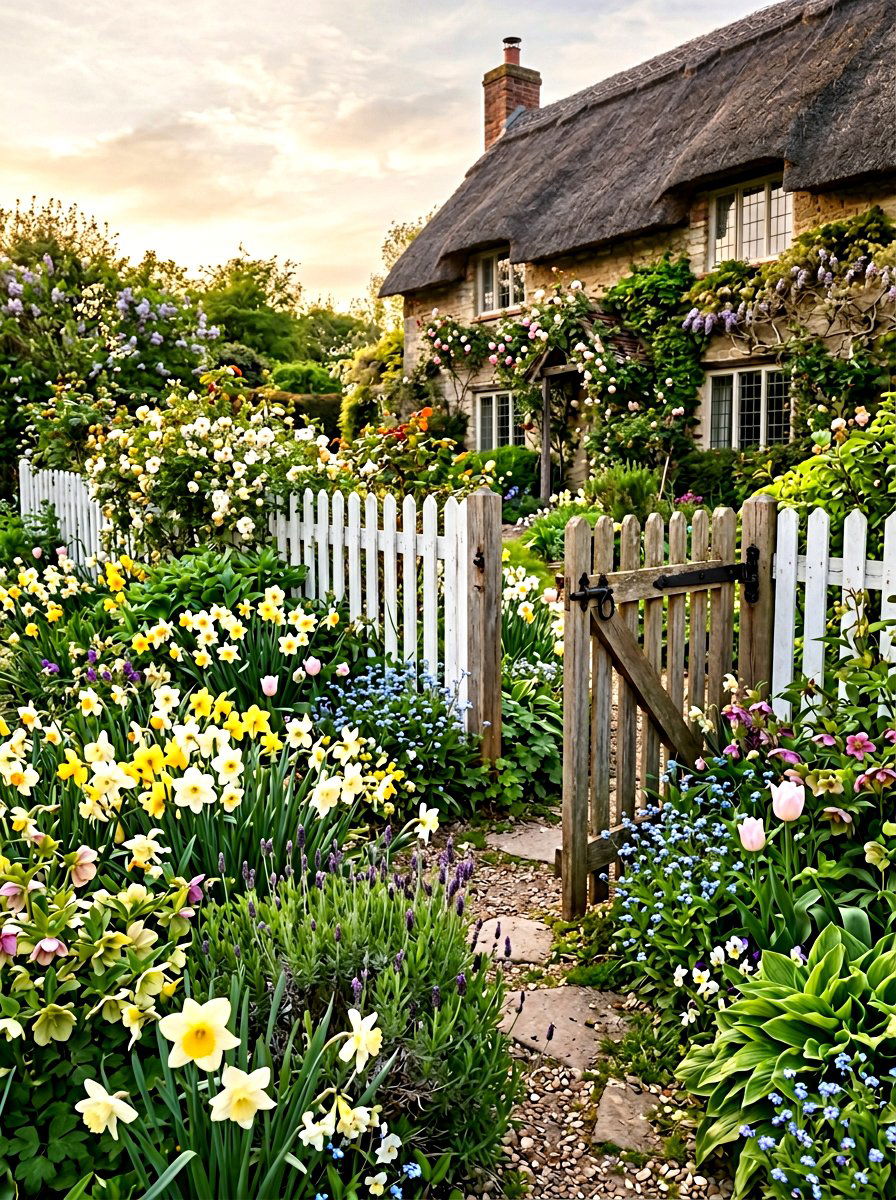 Cottage Garden Style - 25 Spring Daffodil Garden Ideas