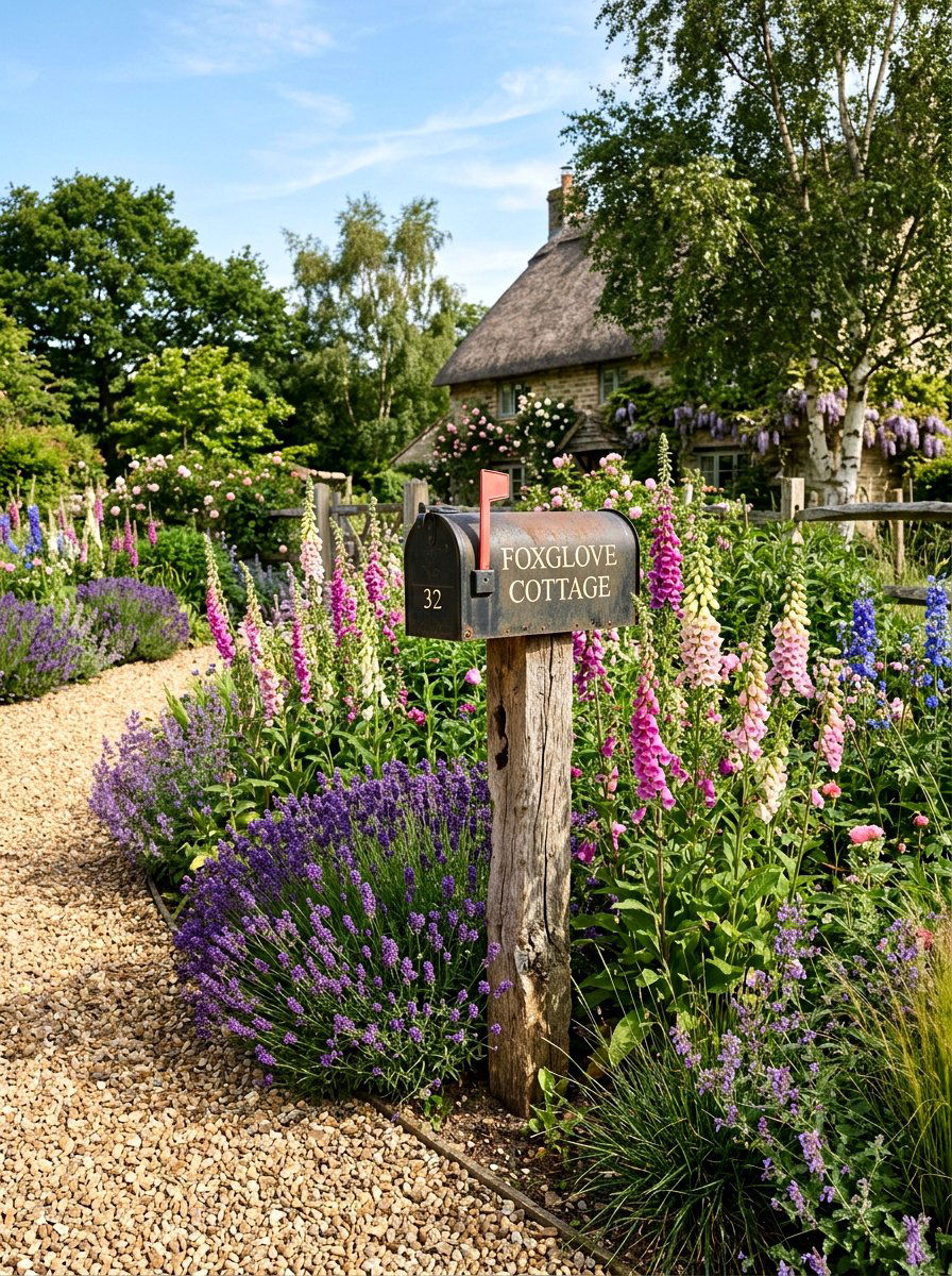 Cottage garden mailbox - 25 Spring Mailbox Planter Ideas