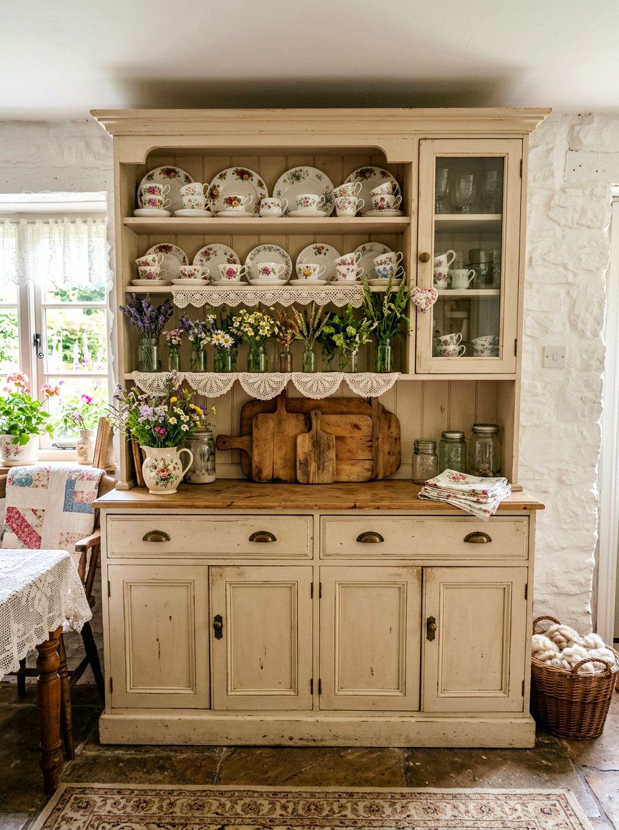 25 Spring Hutch Decor Ideas for a Fresh Dining Room Look