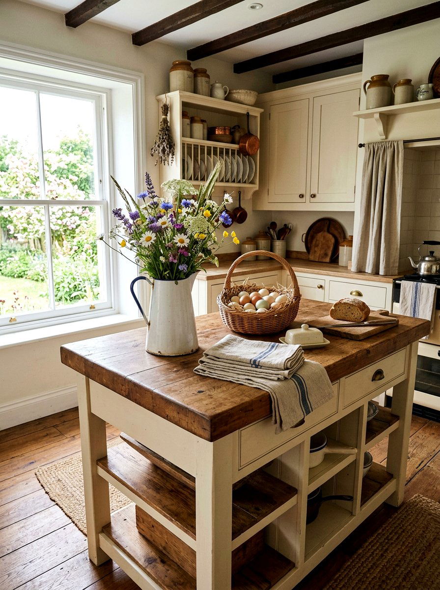 Cottagecore Kitchen Island Inspiration - 25 Spring Kitchen Island Decor Ideas