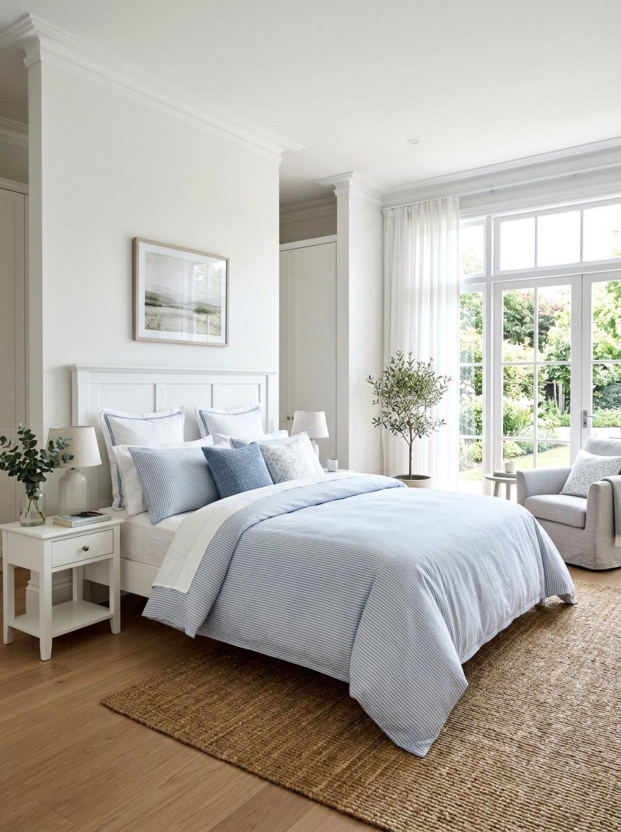 Cotton Bedding Set - 25 Spring Decorating Ideas on a Budget