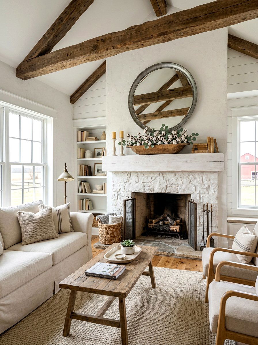 Cotton Boll Mantel Decor - 25 Spring Dough Bowl Decor Ideas