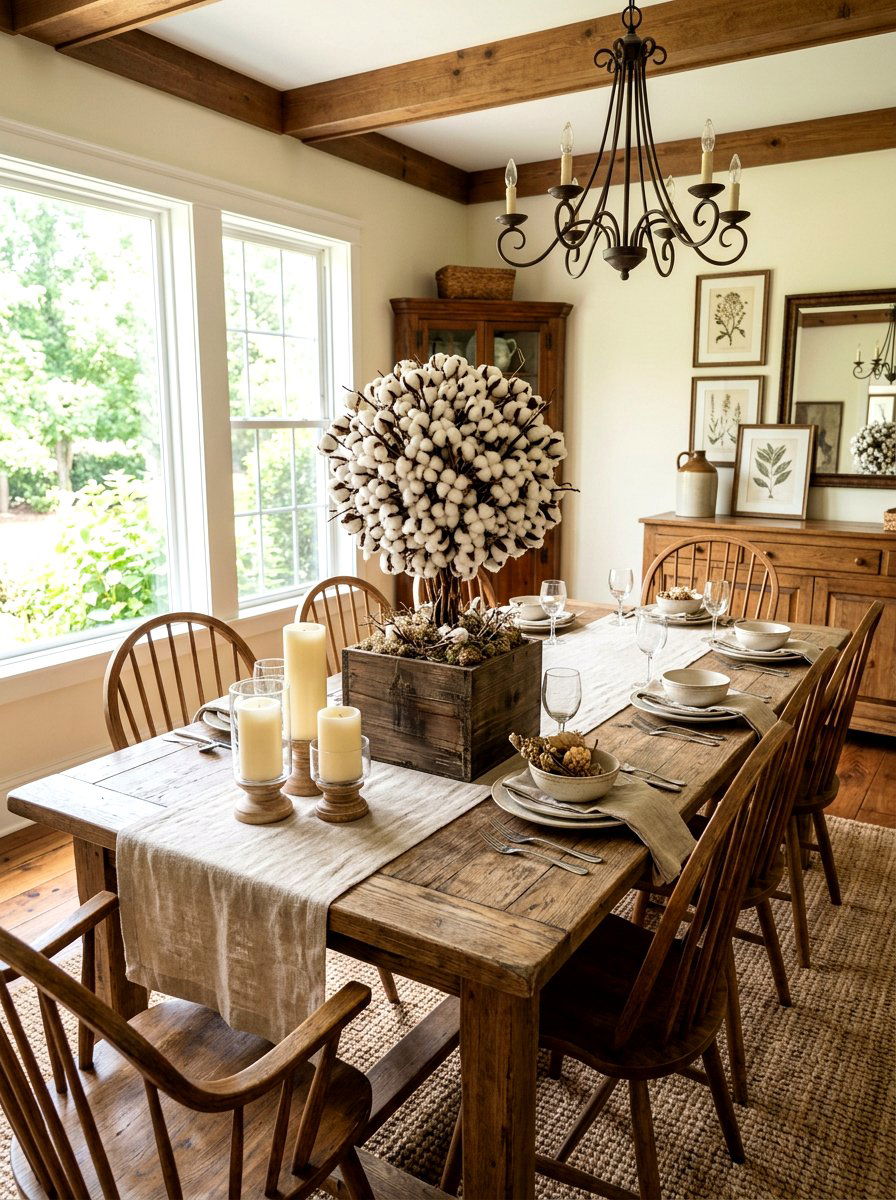 Cotton Boll Topiary - 25 Spring DIY Topiary Ideas