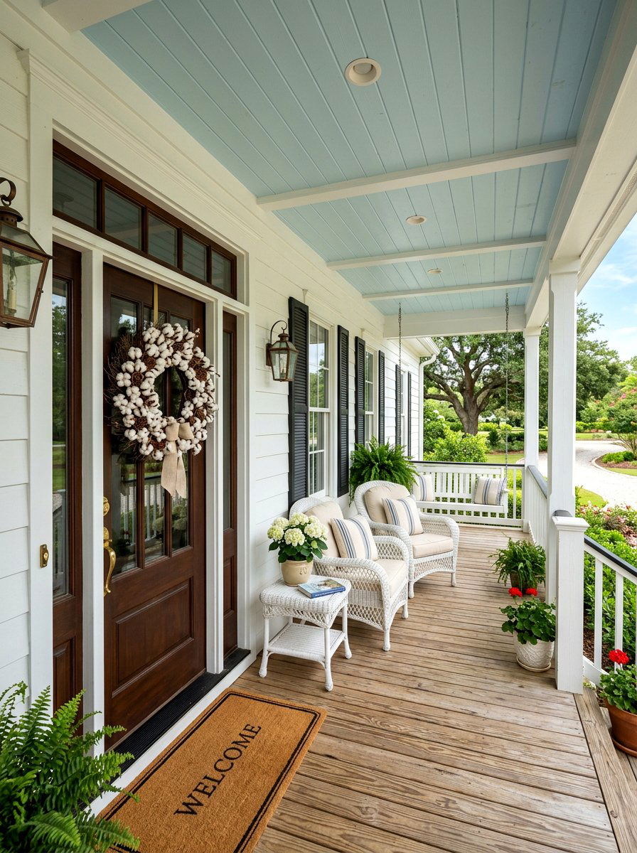 Cotton Boll Wreath - 25 Spring Asymmetrical Wreath Ideas