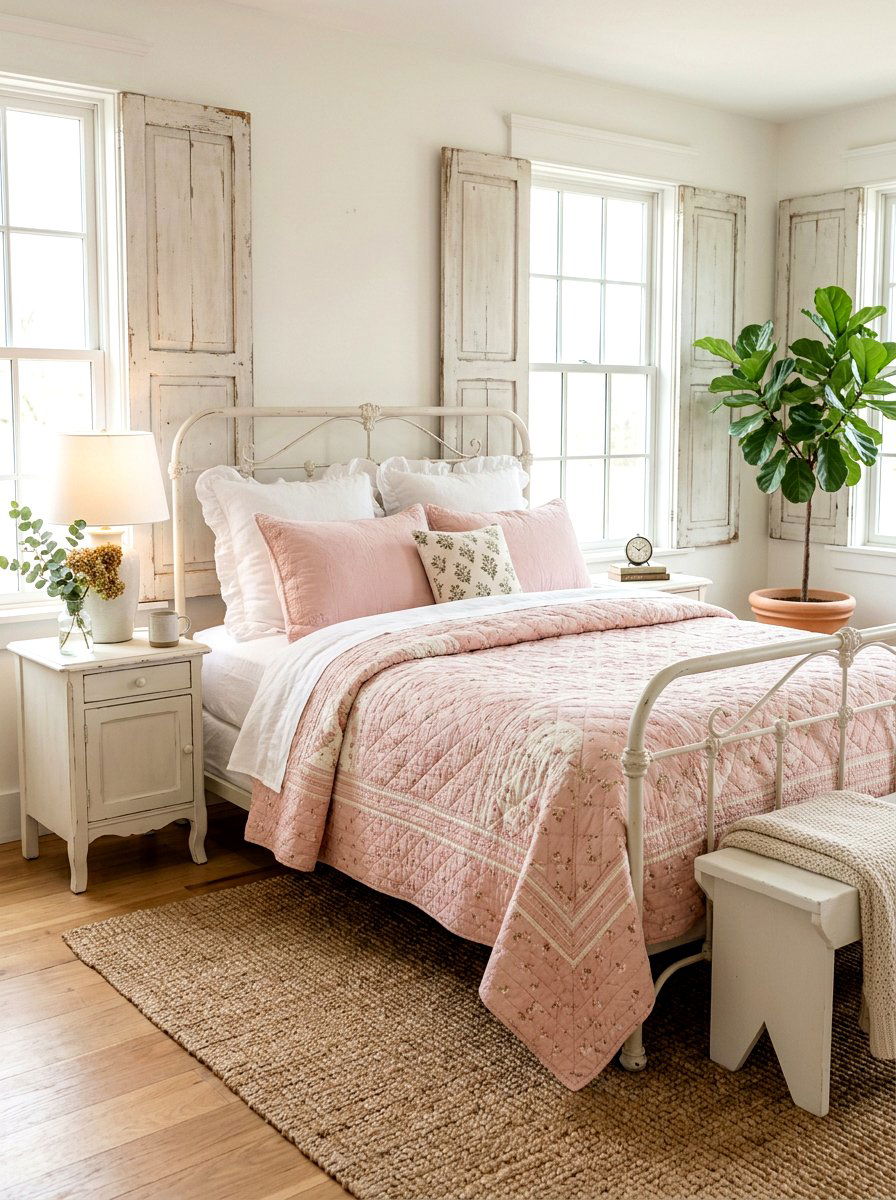 Cotton Quilt Bedding - 25 Spring Bedroom Linen Ideas