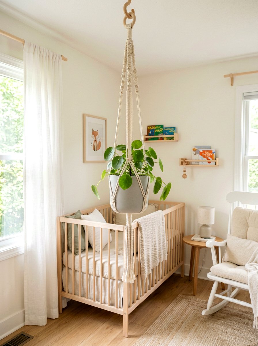 Cotton Rope Plant Hanger - 25 Spring Plant Hanger Ideas