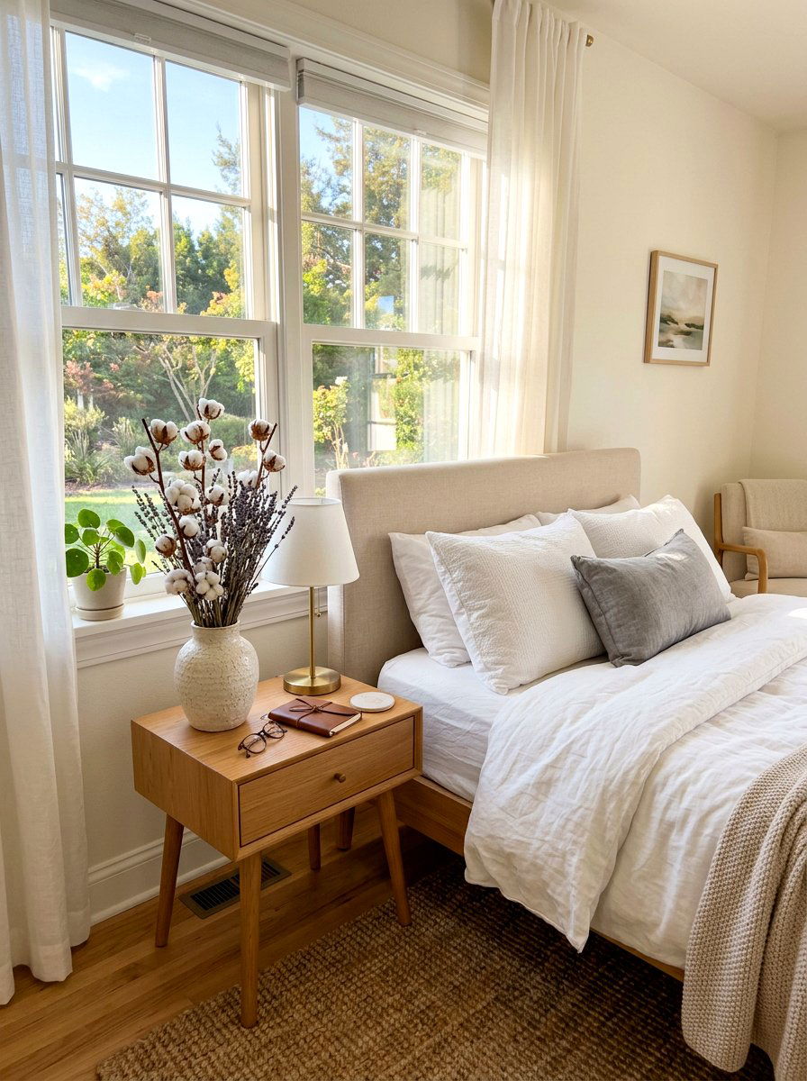 Cotton Stems Dried Lavender - 25 Spring Cotton Stem Decor Ideas