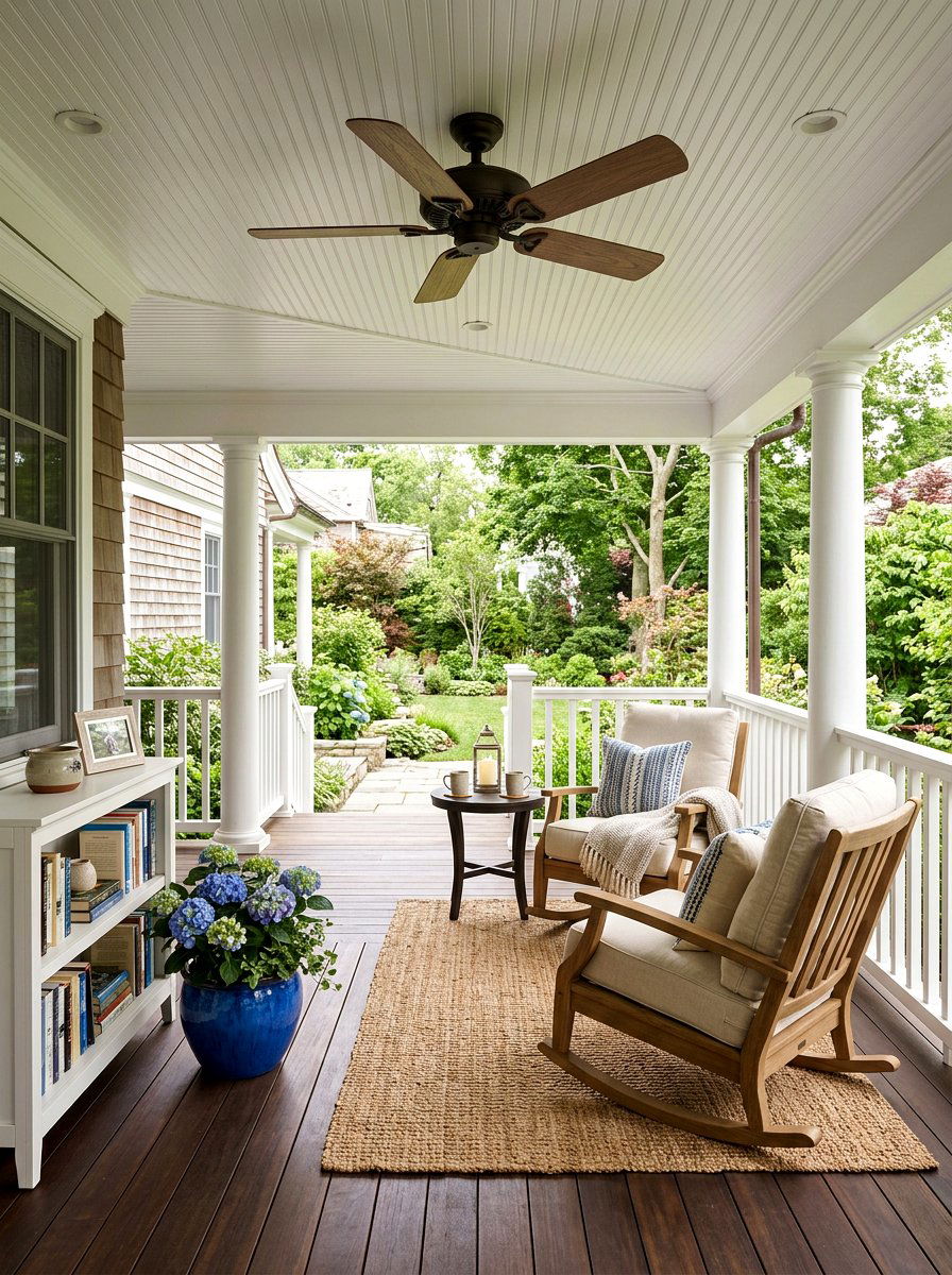 Covered Porch Rocker - 25 Spring Porch Rocking Chair Decor Ideas