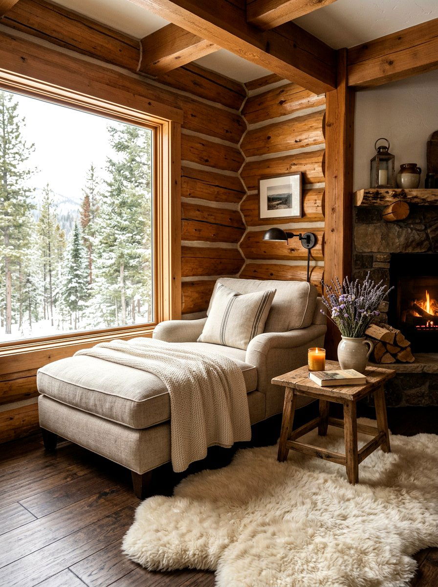 Cozy Cabin Corner - 25 Spring Cabin Decor Ideas