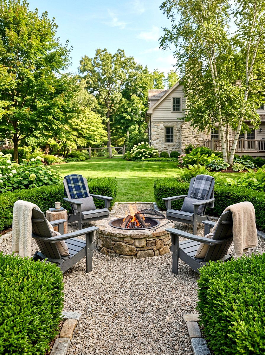 Cozy Fire Pit Area - 25 Spring Outdoor Decor Ideas