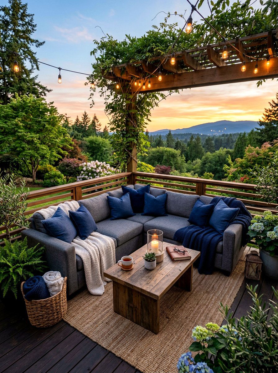 Cozy Lounge Deck - 25 Spring Deck Decor Ideas