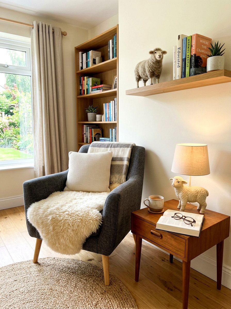 Cozy Reading Nook - 25 Spring Lamb Decor Ideas