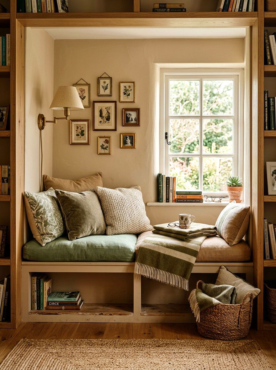 Cozy Reading Nook Photos - 25 Spring Photo Wall Ideas