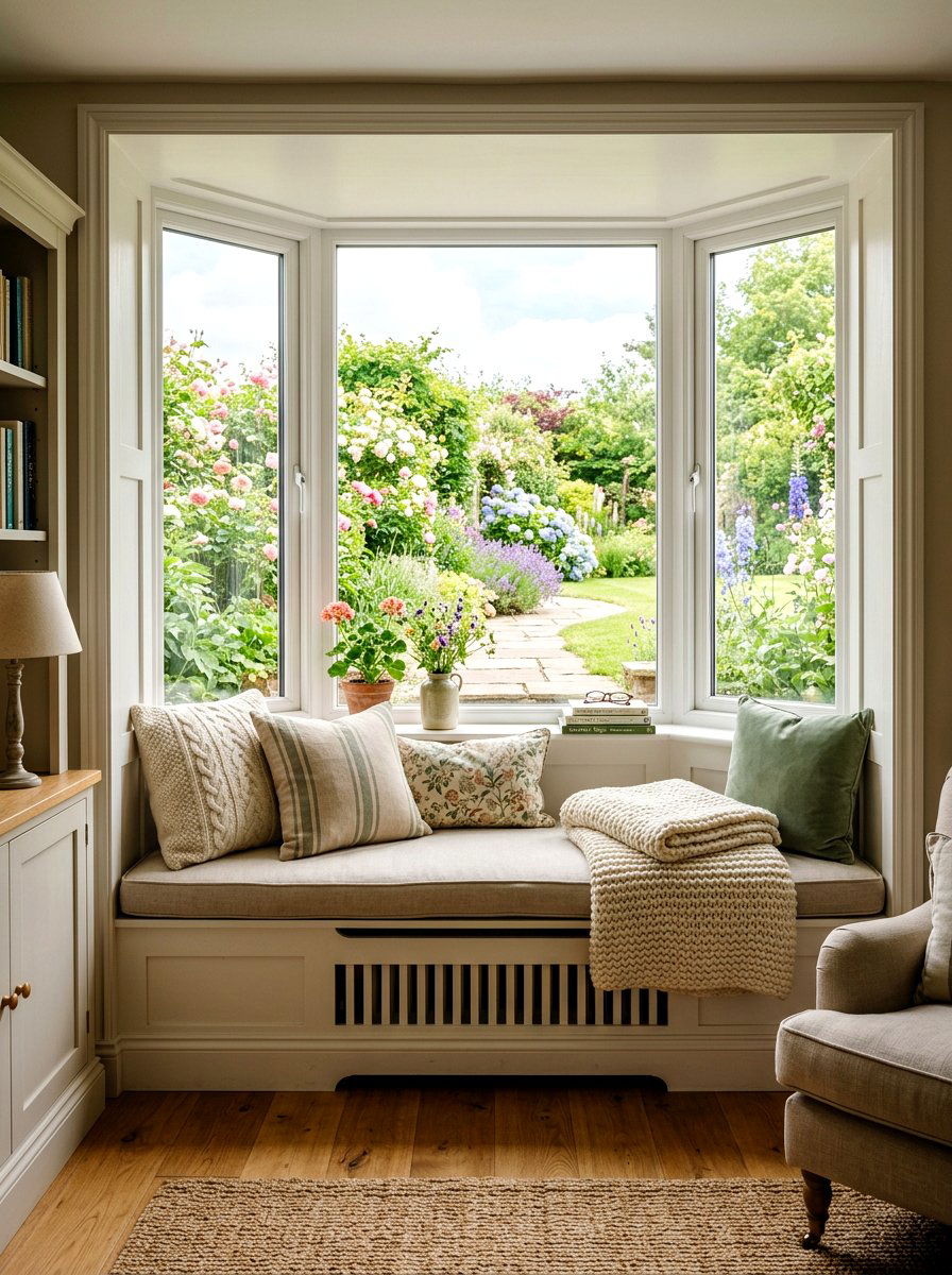 Cozy Window Seat - 25 Spring Real Estate Staging Ideas