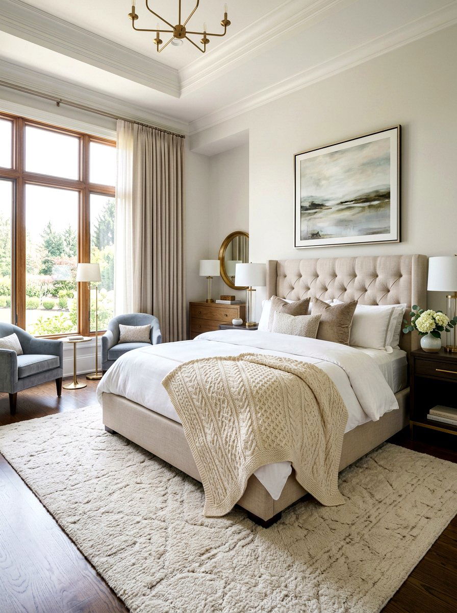 Cream Cable Knit Blanket - 25 Spring Knit Throw Ideas