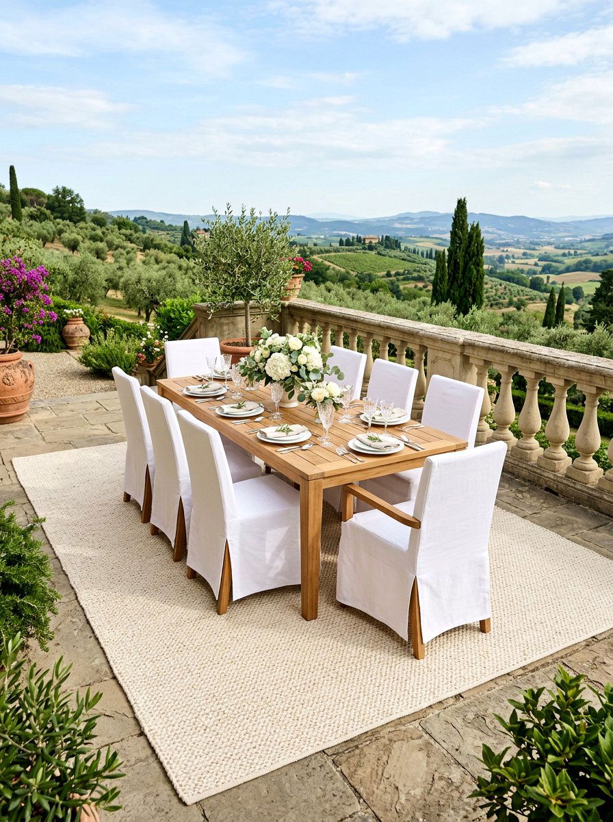 Cream Textured Outdoor Rug - 25 Spring Outdoor Rug Ideas