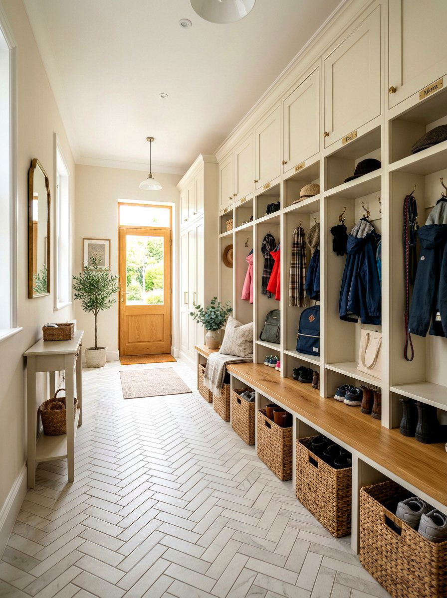 Cream mudroom - 25 Spring Cream Decor Ideas