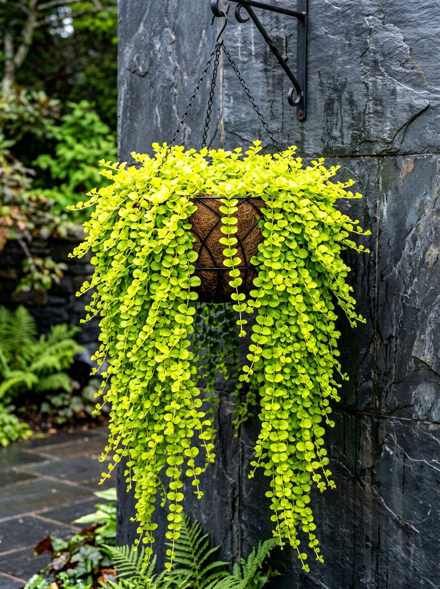 Creeping Jenny Hanging Basket - 25 Spring Hanging Basket Flower Ideas