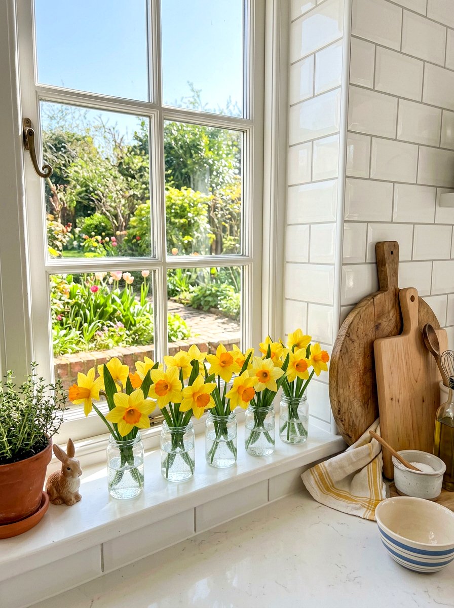 Crepe Paper Daffodil - 25 Spring DIY Paper Flower Ideas