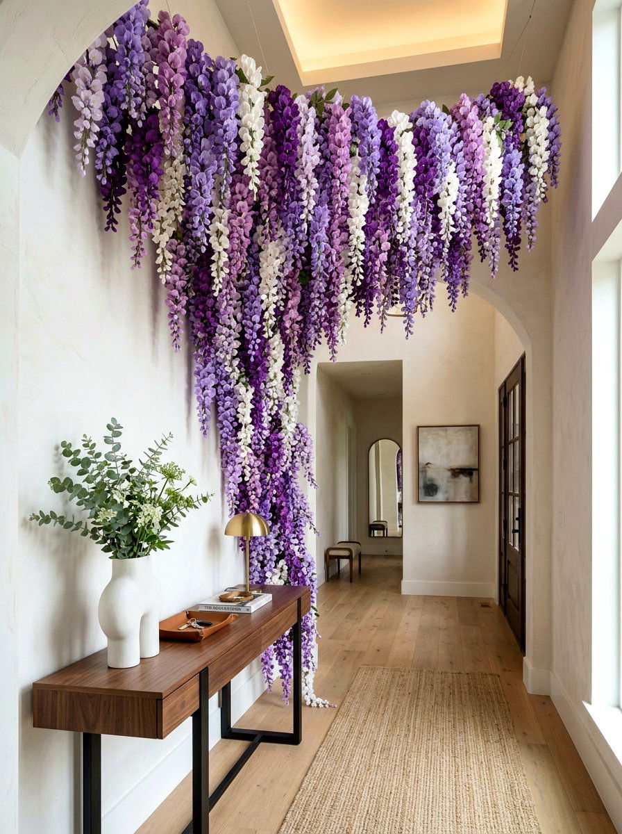 Crepe Paper Garland - 25 Spring DIY Garland Ideas