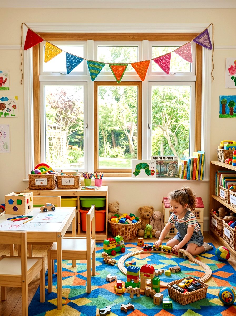 Crochet Bunting - 25 Spring Crochet Decor Ideas