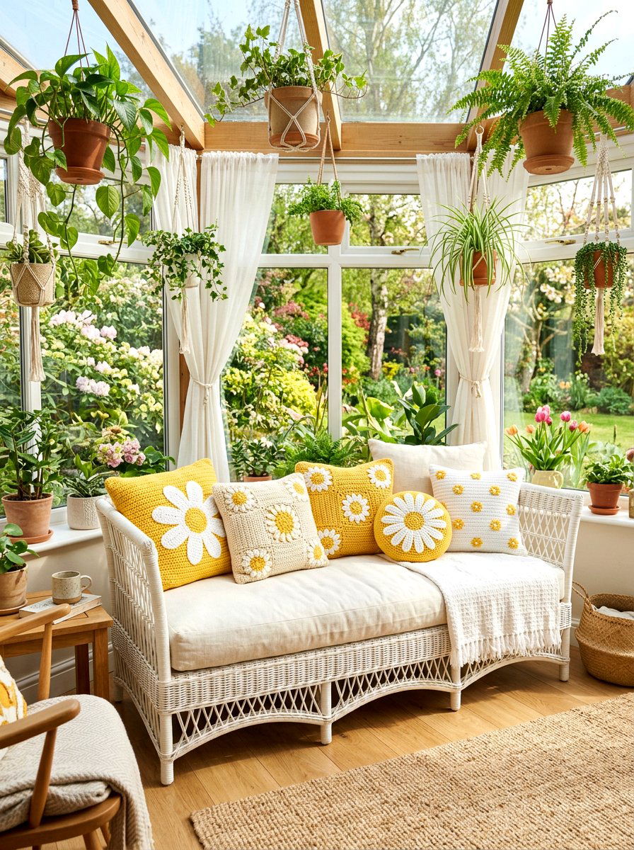 25 Cozy Spring Crochet Decor Ideas for Your Living Space