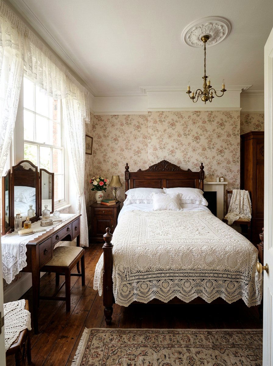 Crochet Lace Blanket - 25 Spring Throw Blanket Ideas