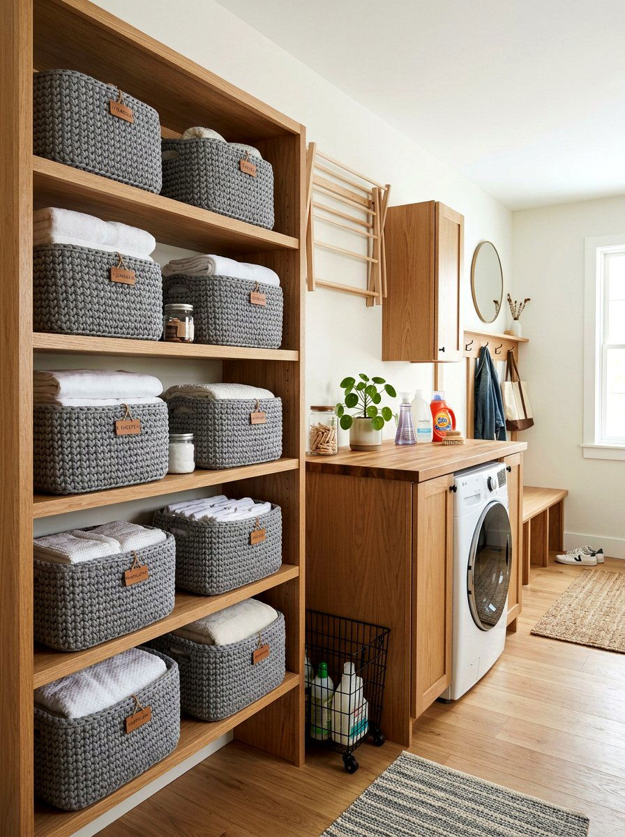 Crochet Storage Basket - 25 Spring Crochet Decor Ideas