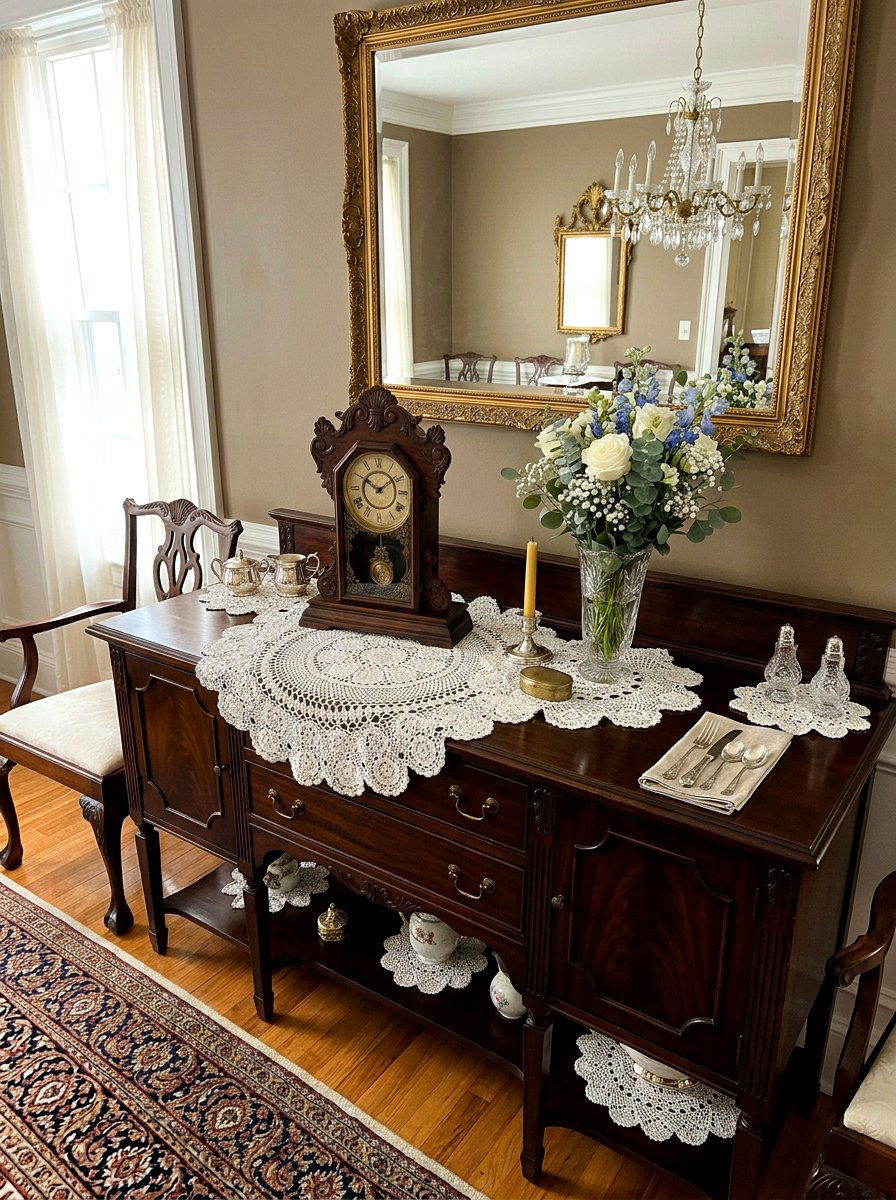 Crochet lace doily - 25 Spring Vintage Decor Ideas