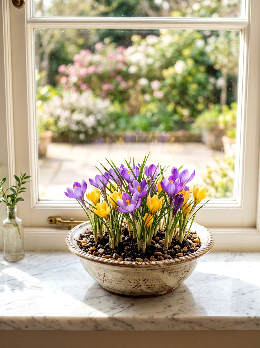 Crocus Forcing Bowls - 25 Spring Bulb Forcing Ideas