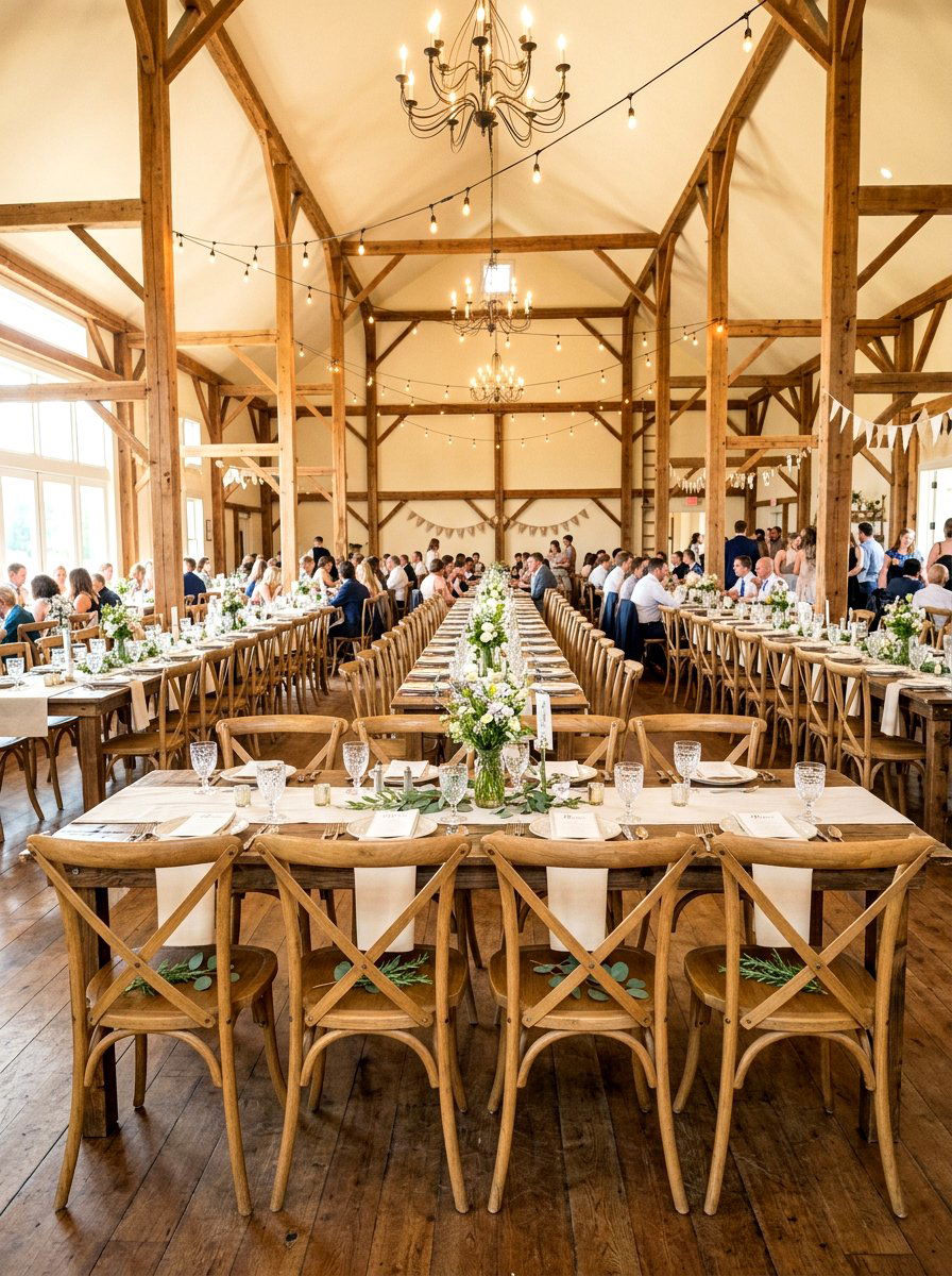 Cross Back Chair - 25 Spring Wedding Chair Decor Ideas