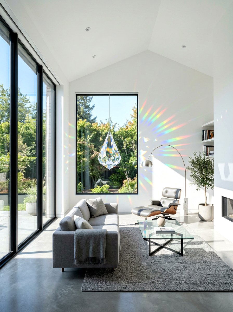 Crystal Window Prism - 25 Spring Sun Catcher Ideas