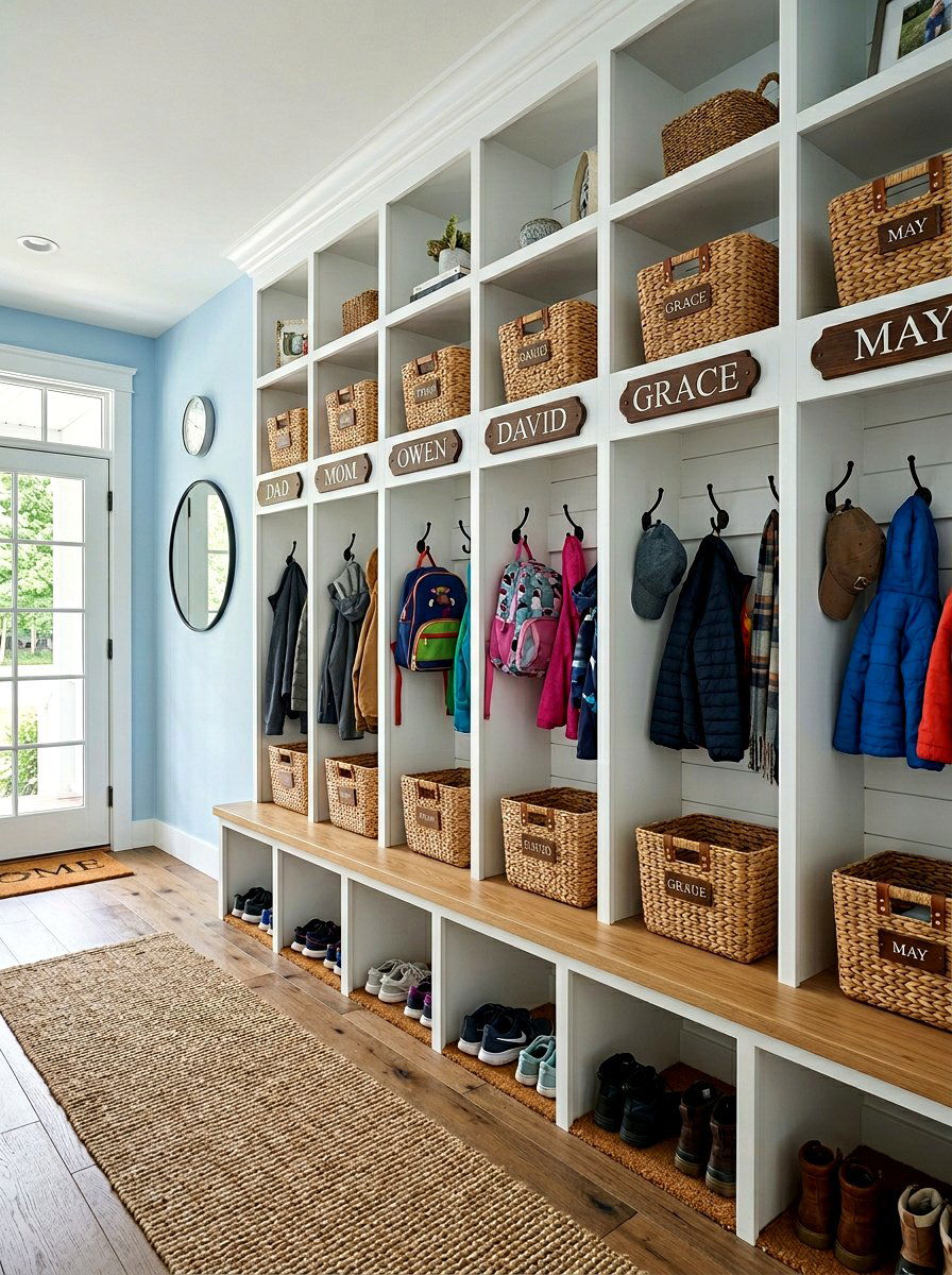 Cubby storage - 25 Spring Mudroom Decor Ideas