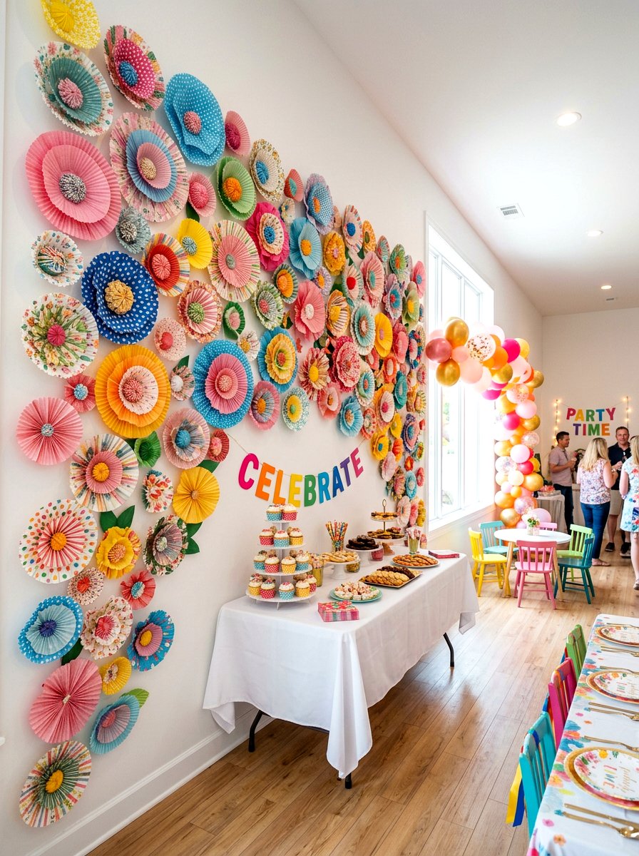 Cupcake Liner Flowers - 25 Spring Flower Craft Ideas