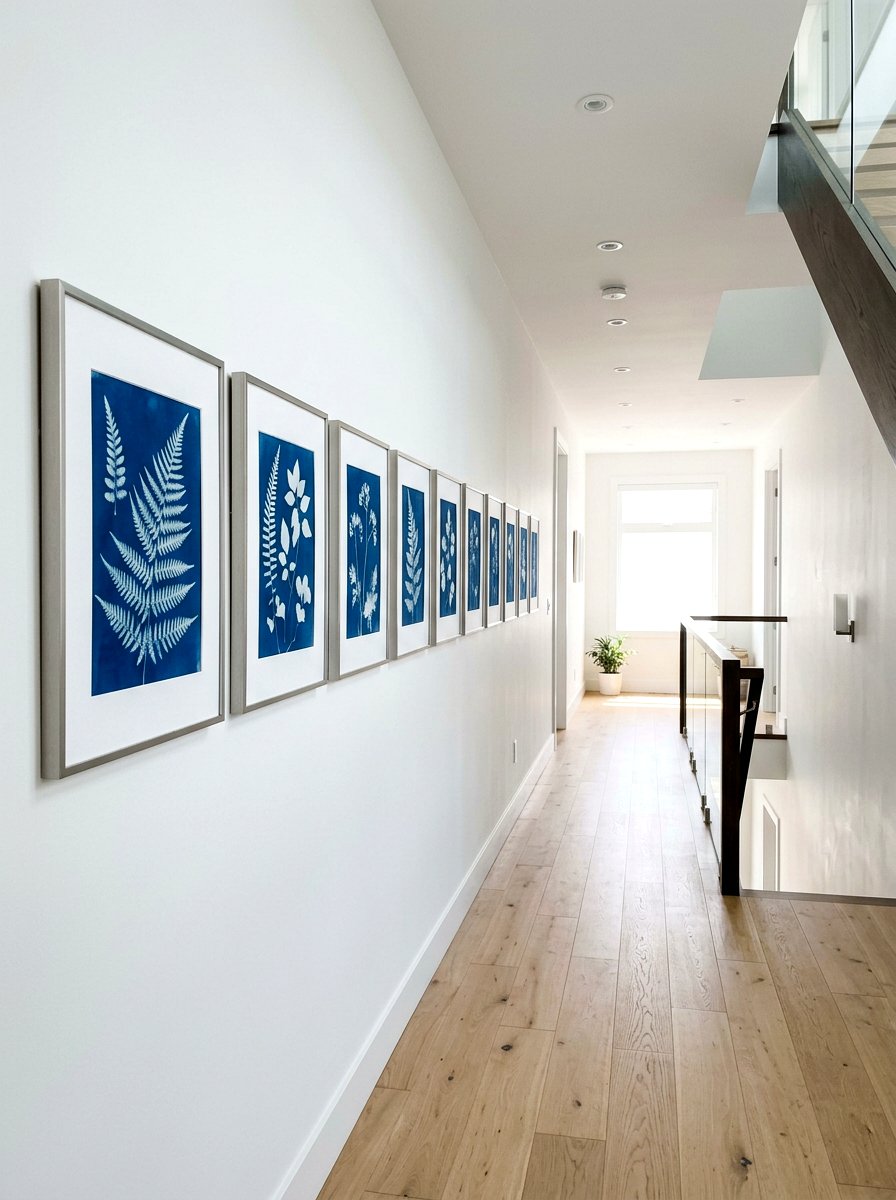 Cyanotype Sun Print - 25 Spring DIY Wall Art Ideas