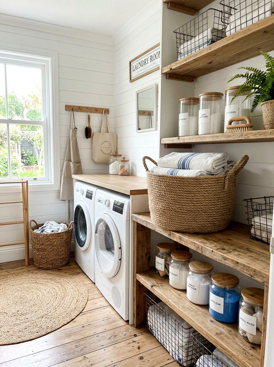 DIY Rope Basket - 25 Spring Dollar Tree Decor Ideas