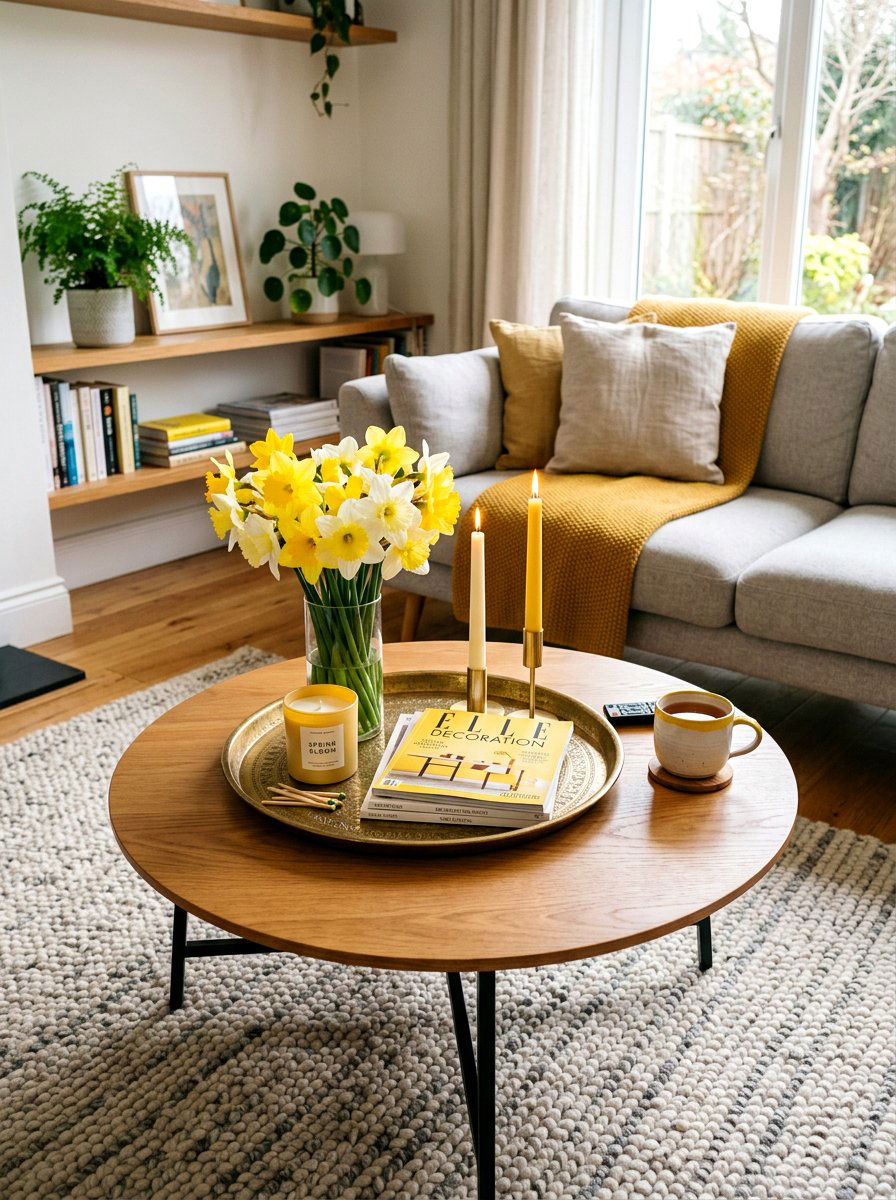Daffodil Coffee Table - 25 Spring Daffodil Arrangement Ideas