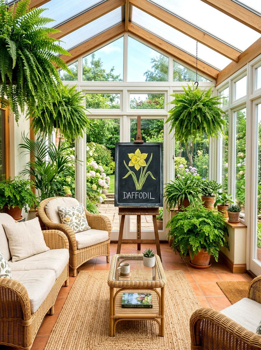 Daffodil Drawing On Chalkboard - 25 Spring Chalkboard Lettering Ideas